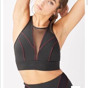 NWT Michi $130 Midnight Longline Bra Black/Wine